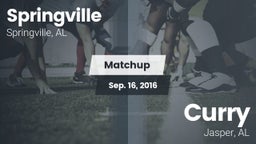 Matchup: Springville High vs. Curry  2016