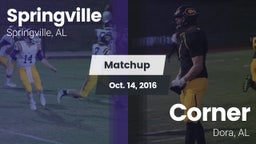 Matchup: Springville High vs. Corner  2016