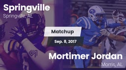 Matchup: Springville High vs. Mortimer Jordan  2017