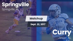 Matchup: Springville High vs. Curry  2017