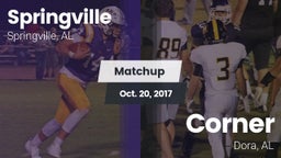 Matchup: Springville High vs. Corner  2017
