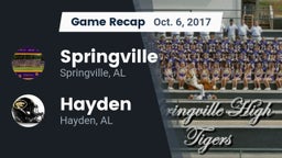Recap: Springville  vs. Hayden  2017