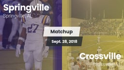 Matchup: Springville High vs. Crossville  2018