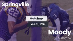 Matchup: Springville High vs. Moody  2018