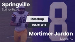 Matchup: Springville High vs. Mortimer Jordan  2018