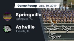 Recap: Springville  vs. Ashville  2019