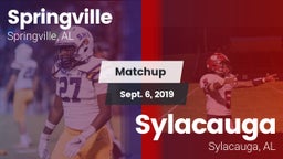 Matchup: Springville High vs. Sylacauga  2019