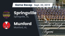 Recap: Springville  vs. Munford  2019