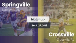 Matchup: Springville High vs. Crossville  2019