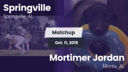 Matchup: Springville High vs. Mortimer Jordan  2019
