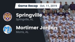 Recap: Springville  vs. Mortimer Jordan  2019