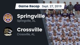Recap: Springville  vs. Crossville  2019