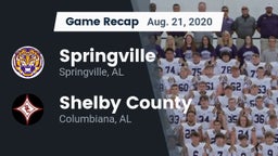 Recap: Springville  vs. Shelby County  2020