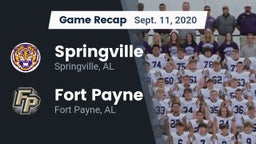 Recap: Springville  vs. Fort Payne  2020
