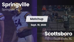 Matchup: Springville High vs. Scottsboro  2020