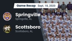 Recap: Springville  vs. Scottsboro  2020