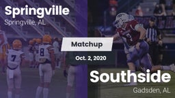 Matchup: Springville High vs. Southside  2020