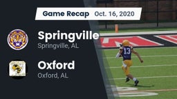 Recap: Springville  vs. Oxford  2020
