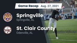 Recap: Springville  vs. St. Clair County  2021