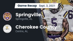 Recap: Springville  vs. Cherokee County  2021