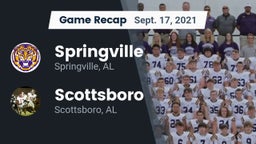 Recap: Springville  vs. Scottsboro  2021