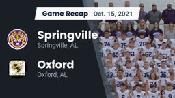 Recap: Springville  vs. Oxford  2021