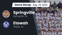 Recap: Springville  vs. Etowah  2022