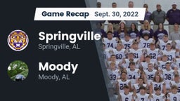 Recap: Springville  vs. Moody  2022