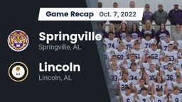 Recap: Springville  vs. Lincoln  2022