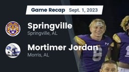 Recap: Springville  vs. Mortimer Jordan  2023
