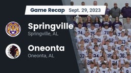Recap: Springville  vs. Oneonta  2023