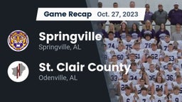 Recap: Springville  vs. St. Clair County  2023