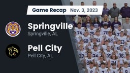 Recap: Springville  vs. Pell City  2023