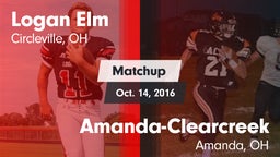 Matchup: Logan Elm High vs. Amanda-Clearcreek  2016