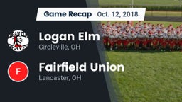 Recap: Logan Elm  vs. Fairfield Union  2018