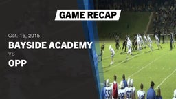 Recap: Bayside Academy  vs. Opp  2015