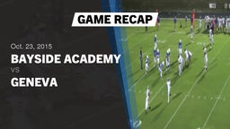 Recap: Bayside Academy  vs. Geneva  2015