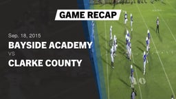 Recap: Bayside Academy  vs. Clarke County  2015