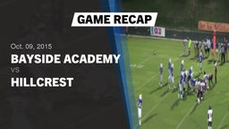 Recap: Bayside Academy  vs. Hillcrest  2015