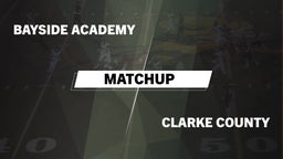 Matchup: Bayside Academy vs. Clarke County  2016