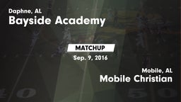 Matchup: Bayside Academy vs. Mobile Christian  2016