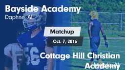 Matchup: Bayside Academy vs. Cottage Hill Christian Academy 2016