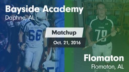 Matchup: Bayside Academy vs. Flomaton  2016