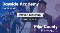 Matchup: Bayside Academy vs. Pike County  2016