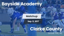 Matchup: Bayside Academy vs. Clarke County  2017