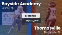 Matchup: Bayside Academy vs. Thomasville  2019