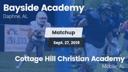 Matchup: Bayside Academy vs. Cottage Hill Christian Academy 2019