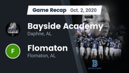 Recap: Bayside Academy  vs. Flomaton  2020