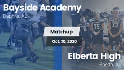 Matchup: Bayside Academy vs. Elberta High  2020