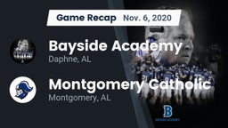 Recap: Bayside Academy  vs. Montgomery Catholic  2020